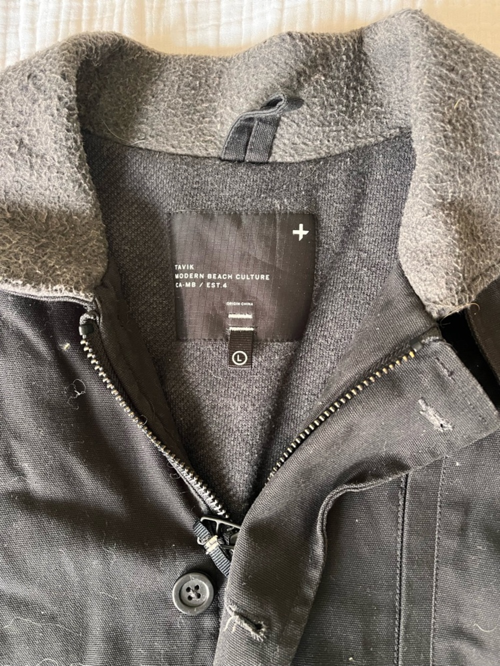 Men’s Tavik Black Jacket with Gray Collar